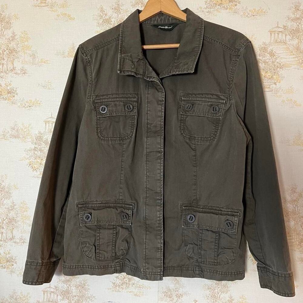 Vintage Y2K Women’s Eddie Bauer Utility Jacket | Grunge Boho | Size XL